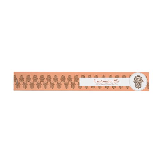 Bande Pour Adresse Main de henné de Hamsa (orange) (Individual)
