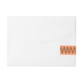 Bande Pour Adresse Main de henné de Hamsa (orange) (Dos)