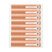 Bande Pour Adresse Main de henné de Hamsa (orange) (Feuille)