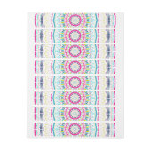 Bande Pour Adresse mandala coloré (Feuille)