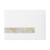 Bande Pour Adresse Marbre Parties scintillant or moderne tendance (Devant)