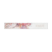 Bande Pour Adresse Mariage de fleurs rose de printemps romantique (Individual)