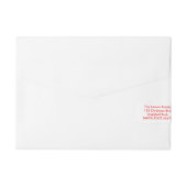 Bande Pour Adresse Marquez avec des lettres de Noël de Père Noël (Dos)