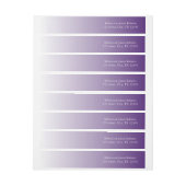 Bande Pour Adresse moderne romantique été lilac ombre violet (Feuille)