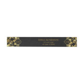 Bande Pour Adresse Monogram Gold Floral Damask (Individual)