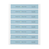 Bande Pour Adresse Monogramme bleu Créez votre propre style (Feuille)