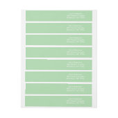 Bande Pour Adresse Moss Green Classy Coloré (Feuille)