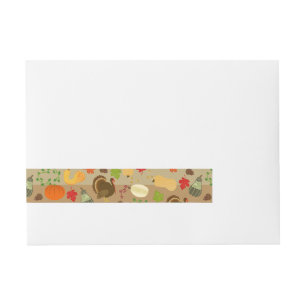 Bande Pour Adresse Motif de récolte d'automne de courge de la Turqui