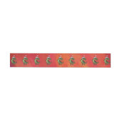 Bande Pour Adresse Motif Fextive TRex Dino sur rouge (Individual)