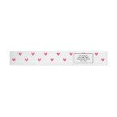 Bande Pour Adresse Motif rose mexicain de coeurs de parties (Individual)