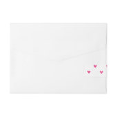 Bande Pour Adresse Motif rose mexicain de coeurs de parties (Dos)