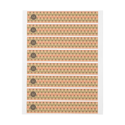Bande Pour Adresse Motif triangles (Feuille)