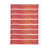 Bande Pour Adresse Noël Chihuahua en rouge (Feuille)