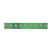 Bande Pour Adresse Noël Eléphant Sur Vert (Individual)