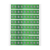 Bande Pour Adresse Noël Eléphant Sur Vert (Feuille)