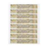 Bande Pour Adresse Or et marbre de Tan (Feuille)