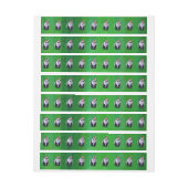 Bande Pour Adresse Ours mignon Panda à Santa Hat sur Vert (Feuille)
