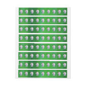 Bande Pour Adresse Ours polaire Noël sur vert (Feuille)