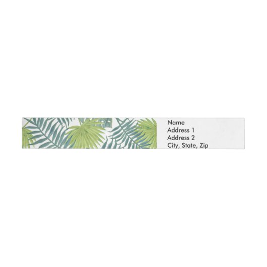 Bande Pour Adresse Palm Tree Fronds Peinture hawaïenne (Individual)