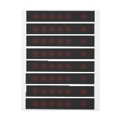 Bande Pour Adresse Pentagramme du Diable Rouge (Feuille)