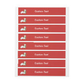 Bande Pour Adresse Pingouin de Noël avec boules de neige agitant (Feuille)