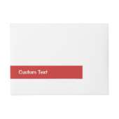 Bande Pour Adresse Pingouin de Noël avec boules de neige agitant (Devant)