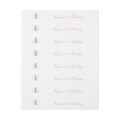 Bande Pour Adresse Pink & Gold Girls ONE 1er anniversaire (Feuille)
