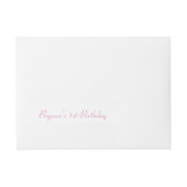 Bande Pour Adresse Pink & Gold Girls ONE 1er anniversaire (Devant)