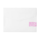 Bande Pour Adresse Pink Rustic Paisley Country Western Invitation (Dos)
