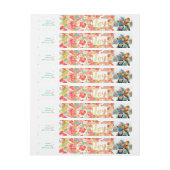 Bande Pour Adresse PixDezines hydrocouleur fleurie/jardin de sophie (Feuille)