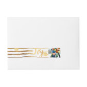 Bande Pour Adresse PixDezines rayures or éblouis / joie de vacances (Devant)