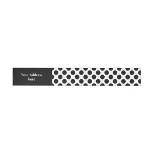Bande Pour Adresse Pointille le noir sans couture de motif + votre