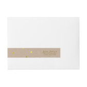 Bande Pour Adresse Points Faux Gold Confetti (Devant)