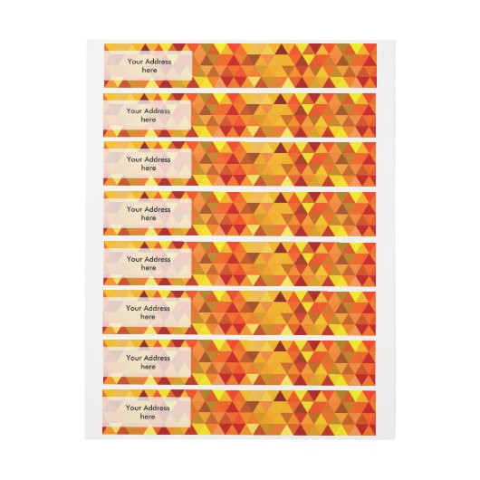 Bande Pour Adresse Pretty Triangle pattern (Feuille)