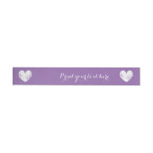 Bande Pour Adresse Purple wedding wraparound return address labels (Individual)
