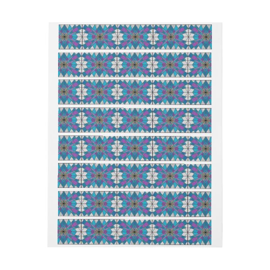 Bande Pour Adresse Rayon en verre de teint bleu et violet (Feuille)