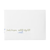 Bande Pour Adresse Romantic Field purple Flowers (Devant)