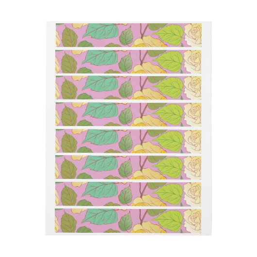 BANDE POUR ADRESSE ROSE 6 (Feuille)