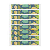 BANDE POUR ADRESSE ROSES 2 (Feuille)