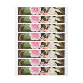 Bande Pour Adresse Roses d'aquarelle 3 (Feuille)