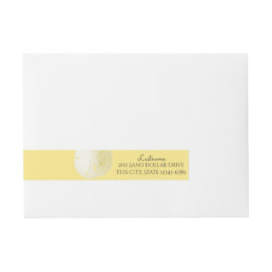 Bande Pour Adresse Sable Dollar Plage Jaune