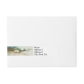 Bande Pour Adresse Scène de Noël Hiver de neige blanche (Devant)