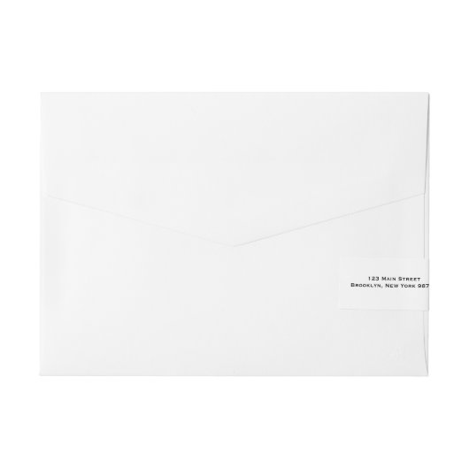 Bande Pour Adresse Script élégant (Dos)