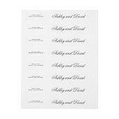 Bande Pour Adresse Script élégant (Feuille)