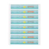 Bande Pour Adresse Sous-marin jaune profond (Feuille)