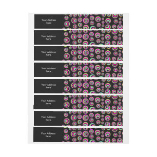 Bande Pour Adresse Spots psychiques colorés + votre arrière - plan &