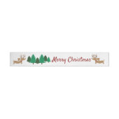 Bande Pour Adresse Sticker d'enveloppe Dachshund Christmas Doxie (Individual)