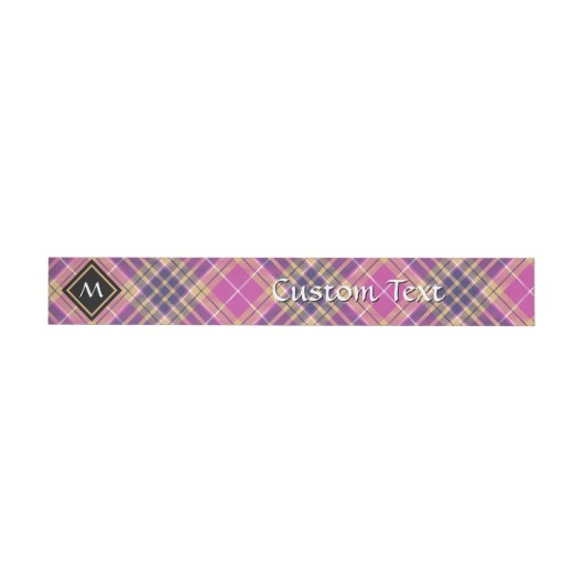 Bande Pour Adresse Tartan rose, or et bleu (Individual)