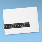 Bande Pour Adresse Texte Simple Et Bandes Minces