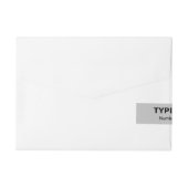Bande Pour Adresse Textes bruts Gris (Dos)